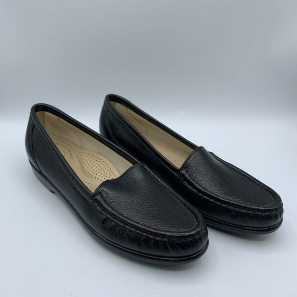 SAS San Antonio Shoes Simplify Black Loafer Flats Womens US 6.5 - Picture 1 of 9